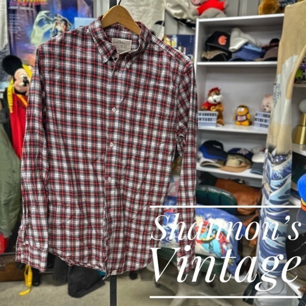 Five four Nick Wooster sz medium plaid shirt A11
